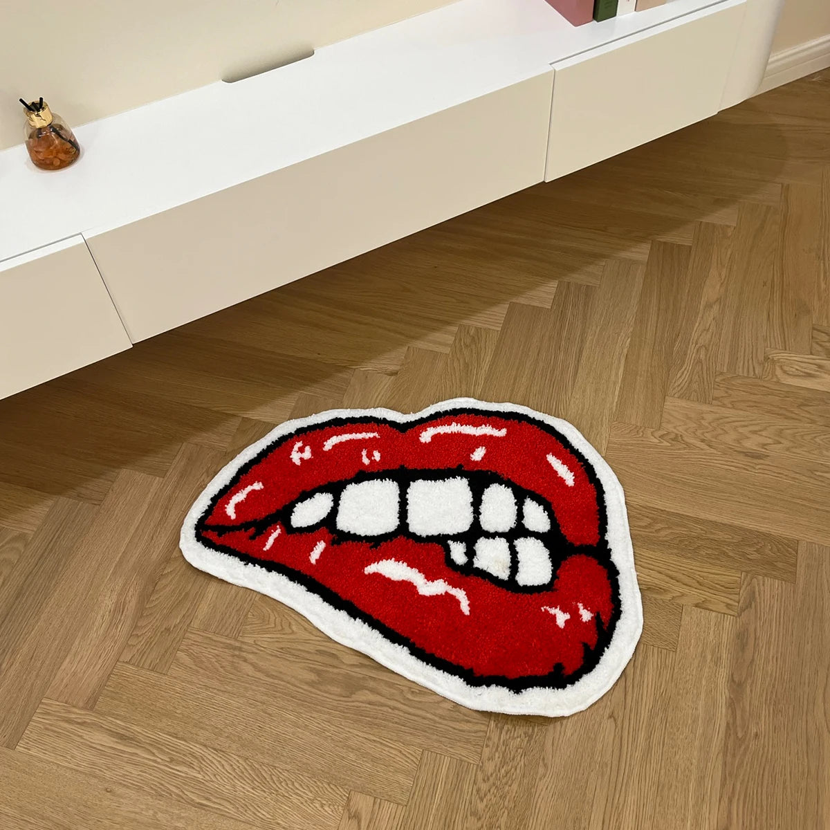 Tapete 3D "RED KISS LIPS"